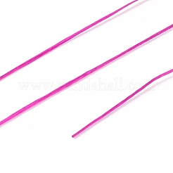 30m弾性クリスタル糸  ジュエリービーズコード  ストレッチブレスレット作り用  フクシア  0.8mm  約32.81ヤード（30m）/ロール&nbsp;EW-G011-01E