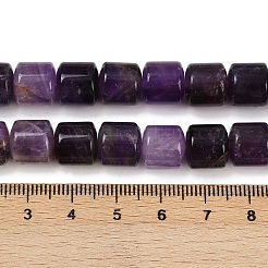 天然石アメジストビーズ連売り  コラム  9.5~10x10~10.5mm  穴：0.8~1mm  約40個/連  15.31~15.35''（38.9~39センチメートル）&nbsp;G-G275-D11-10x10mm