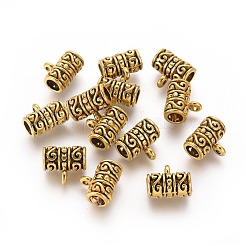 チベット風チャームベイル  保釈ビーズ  鉛フリー及びカドミウムフリー  アンティーク黄金  13x12x8mm  穴：2mm&nbsp;GLF10587Y