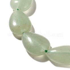 天然石グリーンアベンチュリンビーズ連売り  ティアドロップ  13.5~14x10~10.5x5mm  穴：1mm  約27~28個/連  37.3~38.3cm&nbsp;G-I377-A07