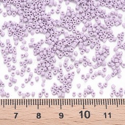 ガラスシリンダービーズ  シードビーズ  焼き付け塗料  丸い穴  ライラック  1.5~2x1~2mm  穴：0.8mm  約45000個/袋  約1ポンド/バッグ&nbsp;SEED-S047-A-047