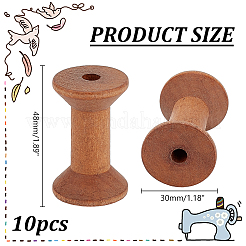 木製ボビン  DIYミシン  キャメル  48x30mm&nbsp;LS-FIND-WH0148-163A