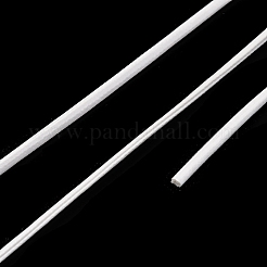 PUレザー糸コード  フラット  DIYのジュエリーには  ホワイト  2x1mm  約109.36ヤード（100m）/バンドル&nbsp;AJEW-R005-A01-12