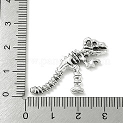 合金のチベット風チャーム  ハロウィンモチーフ  ニッケル  恐竜  22.5x30.5x3mm  穴：1mm&nbsp;TIBE-Q098-08B