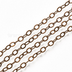 真鍮製アズキチェーンネックレス作り  カニカン付き  赤銅鉱  32インチ（81.5cm）&nbsp;MAK-T006-05R