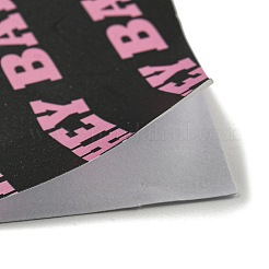 スクラップブックペーパーパッド8枚  DIY背景紙用  防水ステッカー  言葉  170x96x0.2mm  8個/セット&nbsp;STIC-O001-01A