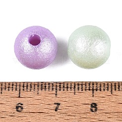 蓄光UVメッキ不透明アクリルビーズ  テクスチャラウンド  暗闇で光る  ミックスカラー  12mm  穴：3mm  約625個/500g&nbsp;OACR-Q204-12MM-01