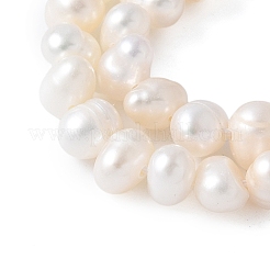 天然養殖淡水パールビーズ連売り  ポテト  グレード2a++  雪  4~5mm  穴：0.6mm  約84~87個/連  14.09''~14.96''（35.8~38センチメートル）&nbsp;PEAR-I007-07Q-04A-02