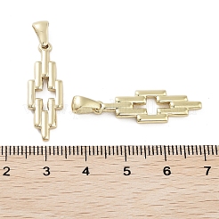 304ステンレスペンダント  ゴールドカラー  クロス  28x9x2.5mm  穴：5.5x2.5mm&nbsp;STAS-D092-02A-G