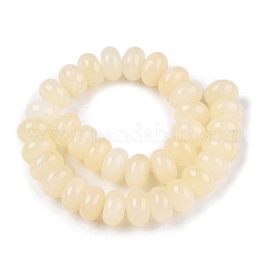 天然石トパーズ翡翠ビーズ連売り  ロンデル  10x5.5mm  穴：1mm  約34個/連  7.68''（19.5センチメートル）&nbsp;G-T138-73