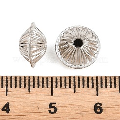 真鍮ビーズ  段ボール  ラックめっき  長持ちメッキ  カドミウムフリー＆鉛フリー  プラチナ  9.5x6mm  穴：1.8mm&nbsp;KK-H292-44P-01