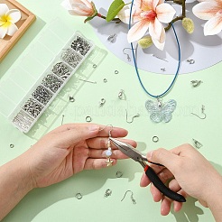 DIY ジュエリー作りキット  ピアスフック  カニカン  コー​​ドが終了  アイスピックピンチベイル  プラチナ&nbsp;DIY-YW0012-38P