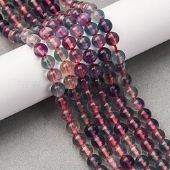 天然石蛍石ビーズ連売り  グレード5 A  ラウンド  5.8~6.8mm  穴：0.9mm  約62~66個/連  15.04''~15.35''（38.2~39センチメートル）&nbsp;G-K345-B02-01A