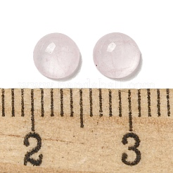 天然石ローズクォーツカボション  半円  5x2.5mm&nbsp;G-Q173-01B-09