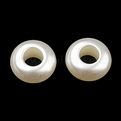 Abs模造パールビーズ  ロンデル  11x5.5mm  穴：5mm&nbsp;OACR-K001-32