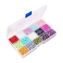 ABSプラスチック製カボション  模造パール  半円  ミックスカラー  4x2mm&nbsp;SACR-X0014-4mm-01