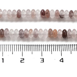 天然のバイオレットストロベリークォーツビーズの連  ロンデル  4~4.5x2~2.5mm  穴：1mm  約157~162個/連  15.16~15.55''（38.5~39.5センチメートル）&nbsp;G-K343-C19-01