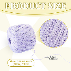 丸綿紐1玉  グラデーションカラー  DIYクラフト用  ライラック  0.5mm  約328.08ヤード（300m）/かせ&nbsp;OCOR-TA0004-07C