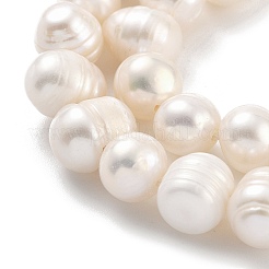 天然養殖淡水パールビーズ連売り  ポテト  古いレース  7~8mm  穴：0.6mm  約26個/連  6.69インチ（17cm）&nbsp;PEAR-C003-01C