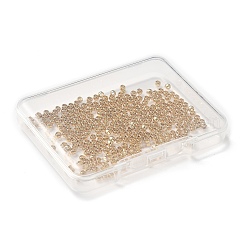 304ステンレススチールスペーサービーズ300個  ロンデル  ゴールドカラー  2.5x1.5mm  穴：0.8mm&nbsp;STAS-UN0054-14