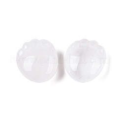 天然水晶足跡置物  ホームオフィスのデスクトップ装飾用  25~25.5x22.5~23x12~13.5mm&nbsp;DJEW-N003-02J