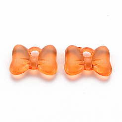 透明なアクリルパーツ  蝶結び  サンゴ  13.5x18x5.5mm  穴：2.5mm  約213個/171g&nbsp;LS-TACR-T024-02BA-921