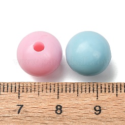 プラスチックビーズ  ラウンド  ミックスカラー  12mm  穴：3mm  約595個/500g&nbsp;KY-Z003-12