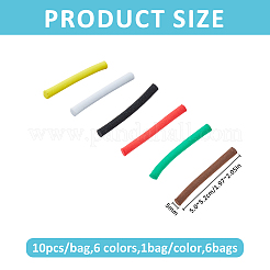 6袋6色のフォームストリップ  クラフト用品  コラム  ミックスカラー  50~52x5mm  1bag /カラー&nbsp;AJEW-FH0009-35B