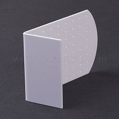 アクリルイヤリングスタンドディスプレイ  L字型  ホワイト  4.65x8x11.1cm&nbsp;LS-EDIS-F005-05A