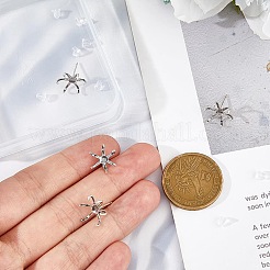 925スターリングシルバー製スタッドピアスパーツ  プラスチック製のピアスキャッチで  銀  トレイ：8.5x9.5mm  11x13mm  ピン：0.8mm  2ペア&nbsp;STER-DC0001-48