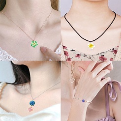 60個 3スタイル ハンドメイド ポリマークレイ リンク コネクター  ゴールデン真鍮パーツ  混合花  ミックスカラー  9.5x18.5x4mm  穴：2~3mm  20個/スタイル&nbsp;FIND-SC0001-85