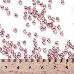 TOHOラウンドシードビーズ  日本製シードビーズ  （1015)つの赤面の裏地付きクリスタル  8/0  3mm  穴：1mm  約10000個/ポンド&nbsp;SEED-TR08-1015