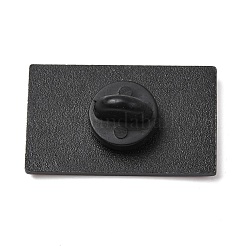 数学エナメルピン  バックパックや衣類用の黒色合金製ラペルピンバック  ライラック  90°直角  18x30mm&nbsp;JEWB-B039-01EB-03