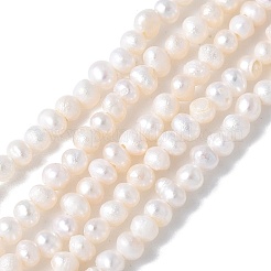 天然養殖淡水パールビーズ連売り  ポテト  グレード5a++  貝殻色  1.8~2mm  穴：0.5mm  約176~177個/連  14.57~14.72''（37~37.4センチメートル）&nbsp;PEAR-I007-07B-02A