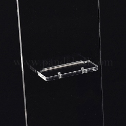 透明アクリルイヤリングディスプレイスタンド  L字型  透明  19.5x6.3x0.95cm  穴：1.6mm&nbsp;EDIS-G014-06