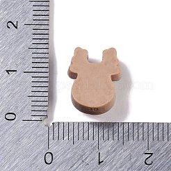不透明なクリスマステーマの樹脂カボション  鹿  13.5x11x7mm&nbsp;RESI-H162-06M