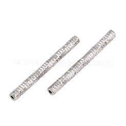 304ステンレスチューブビーズ  ステンレス鋼色  21x2mm  穴：0.5~1mm&nbsp;SA-CBA098D-08F-P