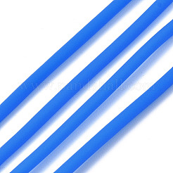 中空パイプpvcチューブラー合成ゴムコード  白いプラスチックのスプールに巻き  ドジャーブルー  2mm  穴：1mm  約54.68ヤード（50m）/ロール&nbsp;RCOR-R007-2mm-17