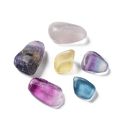 天然の蛍石ビーズ  ドリルなし  チップ  6~19x4~6x3~5mm  約100 G /袋&nbsp;G-I221-29