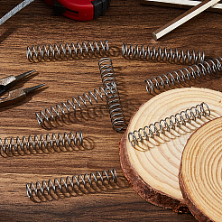 スチールスプリング30個  ステンレス鋼色  50x9mm  内径：7mm&nbsp;FIND-FH0017-54