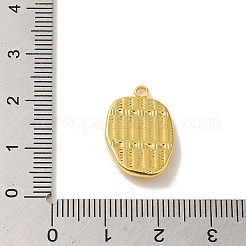 304ステンレスペンダント  ラインストーン付き  太陽のチャーム付き楕円形  18KGP本金メッキ  20x13.5x3.5mm  穴：1.8mm&nbsp;STAS-Q322-29G-01
