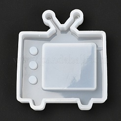 流砂シリコーン型  レジン型  UVレジン用  エポキシ樹脂工芸品作り  テレビ  ホワイト  71.5x62x11mm  インナーサイズ：67x58x10mm&nbsp;DIY-A012-03
