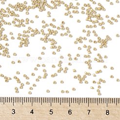 トーホー 15/0ラウンドビーズ  日本製シードビーズ  （pf557f）パーマフィニッシュゴールドメタリックマット  1.5mm  穴：0.7mm  約3000PCS /ボトル  10 G /ボトル&nbsp;SEED-JPTR15-PF0557F