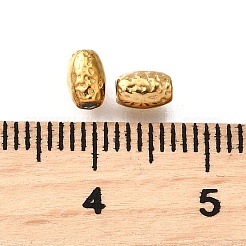 304ステンレススチールビーズ  オーバル  イオンプレーティング（ip）  18KGP本金メッキ  3.5x5.5mm  穴：1.2mm&nbsp;STAS-V009-06G