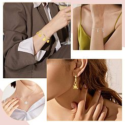 合金のチベット風チャーム  文字L  ミックスカラー  9.5~18x2~12.5mm&nbsp;FIND-SZ0003-80