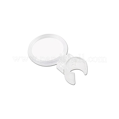 プラスチックフレームとポリスチレン拡大鏡  ダイヤモンドペインティング用拡大鏡ペンホルダー  透明  47x32mm&nbsp;PW-WGB5FEA-01