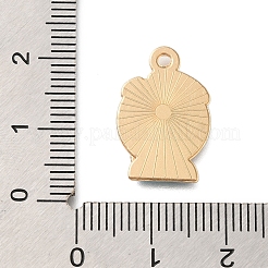 クリスマステーマ合金エナメルペンダント  ライトゴールド  スノーフレーク  19x13x1.5mm  穴：1.6mm&nbsp;FIND-M039-02G
