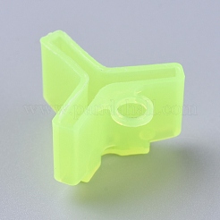 ABSプラスチックフック保護スリーブ  釣り用ジグフック  釣り道具  きいろ  21x20x13mm  穴：4mm&nbsp;KY-WH0022-03C-01