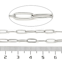 304ステンレススチールアズキチェーン  ハンダ付け  スプールで  ステンレス鋼色  9x3.5x0.8mm&nbsp;CHS-A013-08B-P