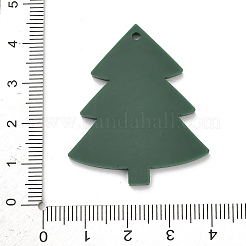 クリスマスプリントアクリルパーツ  クリスマスツリー  39.5x33.5x2.5mm  穴：1.8mm&nbsp;MACR-L014-01A
